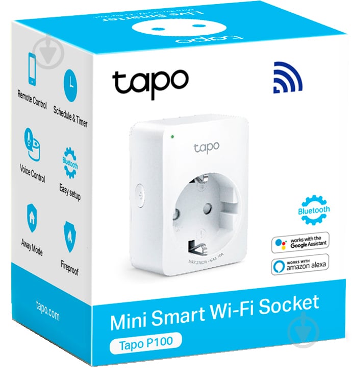 Wi-Fi-розетка TP-Link міні Tapo P100 (1-pack) - фото 2