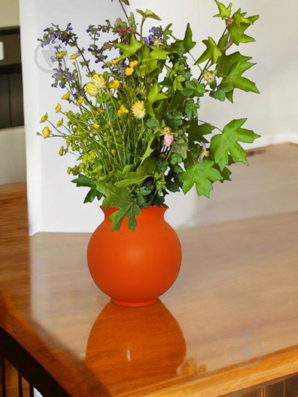 Ваза керамічна Kerama tato Сфера 16,5 см апельсин - фото 7 Ваза керамічна Kerama tato Сфера 16,5 см апельсин - фото 7