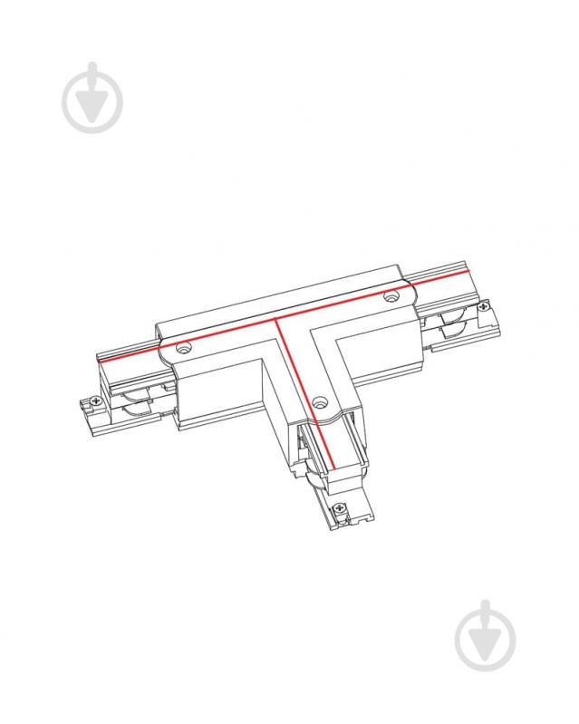 Соединитель Т-образный Nowodvorski черный 8704 - фото 2