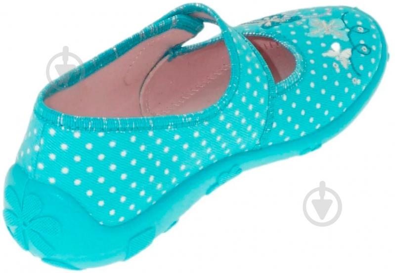 Тапочки для девочек Beck Magic р.33 бирюзовый 215256G33AB - фото 4
