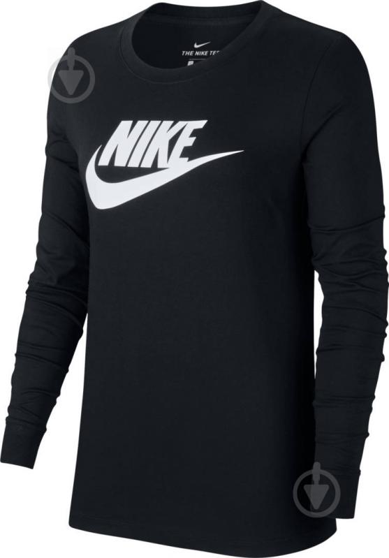 Футболка Nike W NSW TEE ESSNTL LS ICON FTRA BV6171-010 р.S чорний - фото 1