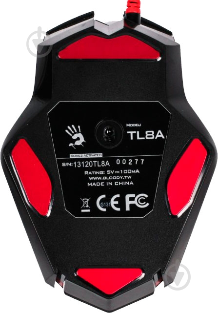 Мышь A4Tech Bloody TL80 USB Black/Silver - фото 2