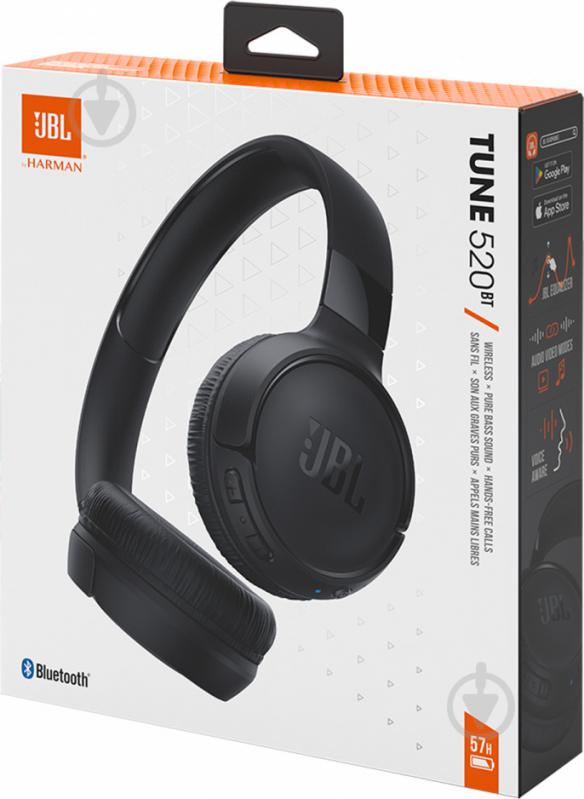 Наушники JBL Tune 520 BT JBLT520BTBLKEU black (980485) - фото 9