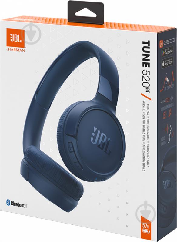 Навушники JBL Tune 520 BT JBLT520BTBLUEU blue (983836) - фото 9