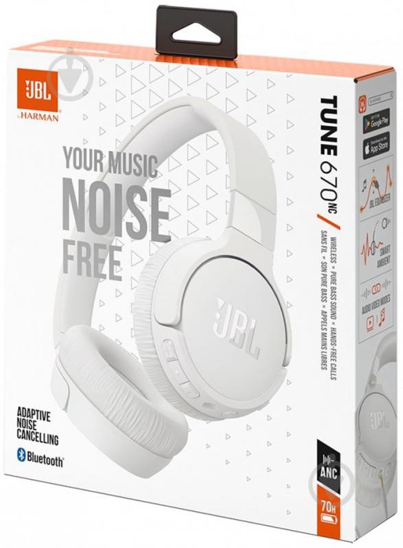 Навушники JBL Tune 670 NC JBLT670NCWHT white (995867) - фото 11