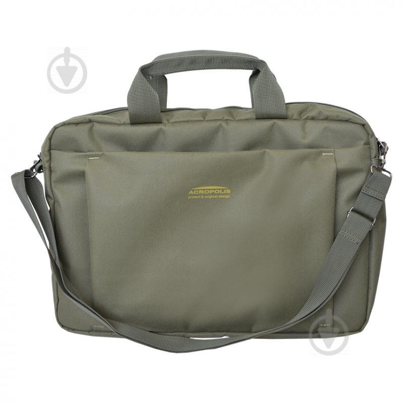 Сумка для ноутбука Акрополіс 15.6" olive green (НБ-3/15о) - фото 2