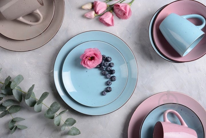 Тарілка десертна Limited Edition Terra 20 см (YF6002-2) - фото 2 Тарілка десертна Limited Edition Terra 20 см (YF6002-2) - фото 2