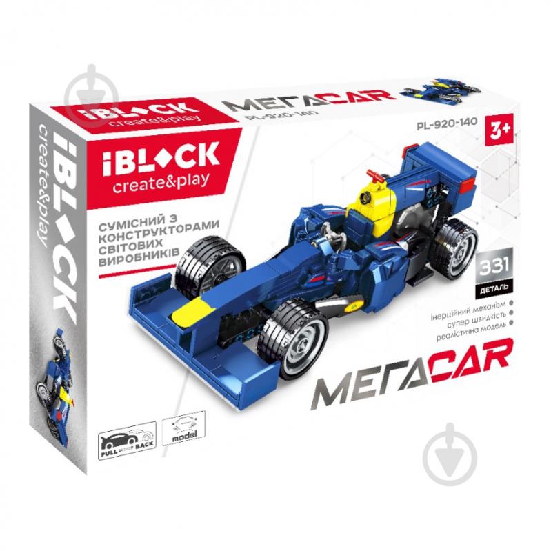 Автоконструктор Iblock Мегаcar, 331 деталей PL-920-140 - фото 1