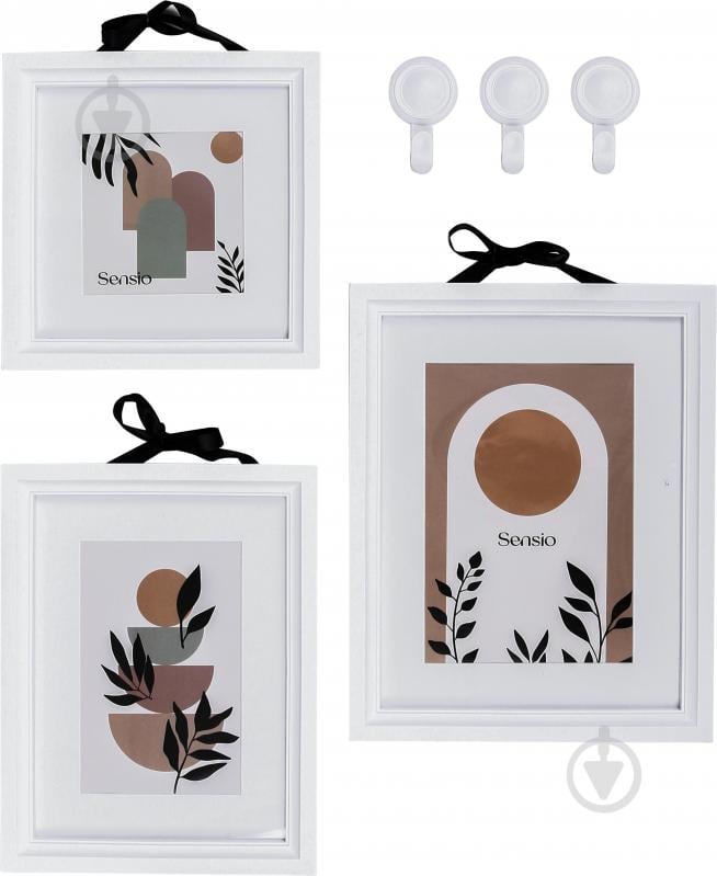 Фотоколлаж Sensio BW 3 фото 10x10/10x15/12x17 см белый - фото 1 Фотоколлаж Sensio BW 3 фото 10x10/10x15/12x17 см белый - фото 1