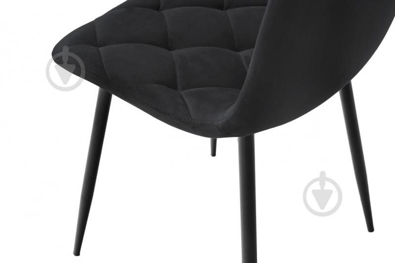 Стул Тея велюр черный / черный - фото 4