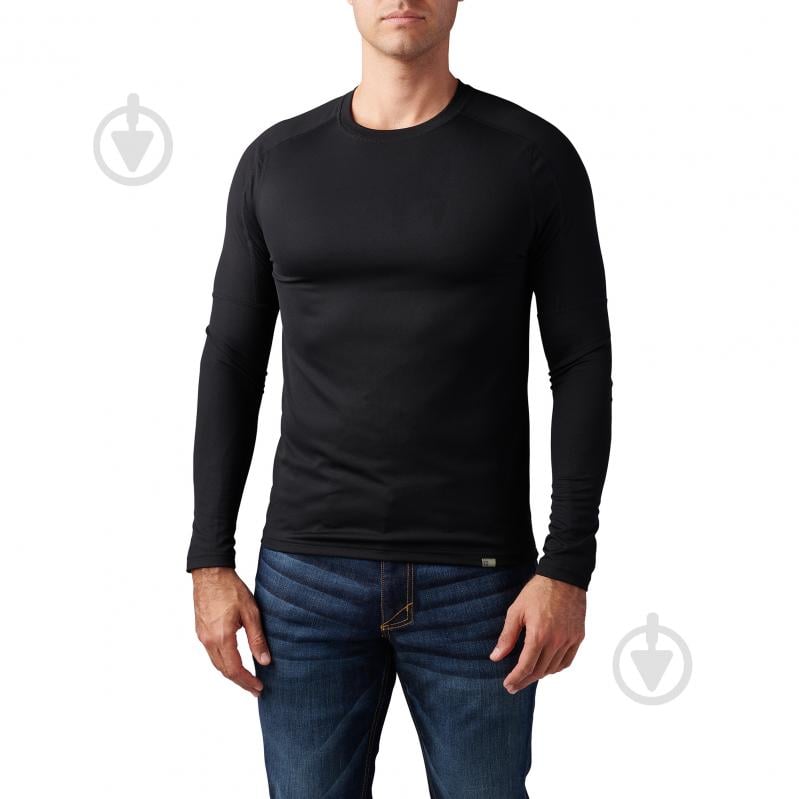 Термореглан 5.11 Tactical "Tropos Long Sleeve Baselayer Top" 40183-019 р.L black - фото 2