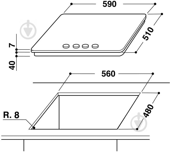 Варильна поверхня газова Whirlpool GOA 6423/WH - фото 3