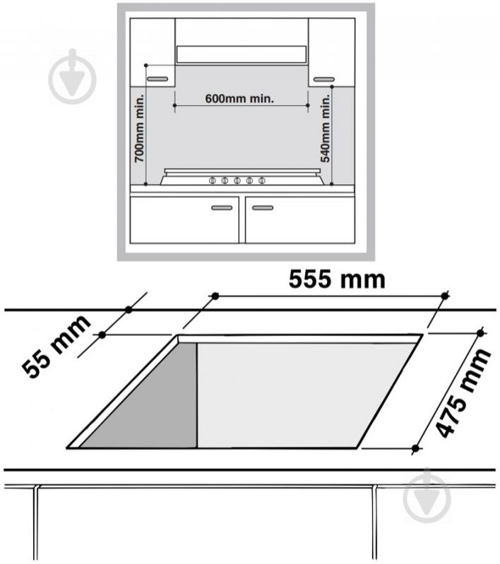 Варочная поверхность газовая Hotpoint TD 640 S BK GH - фото 2