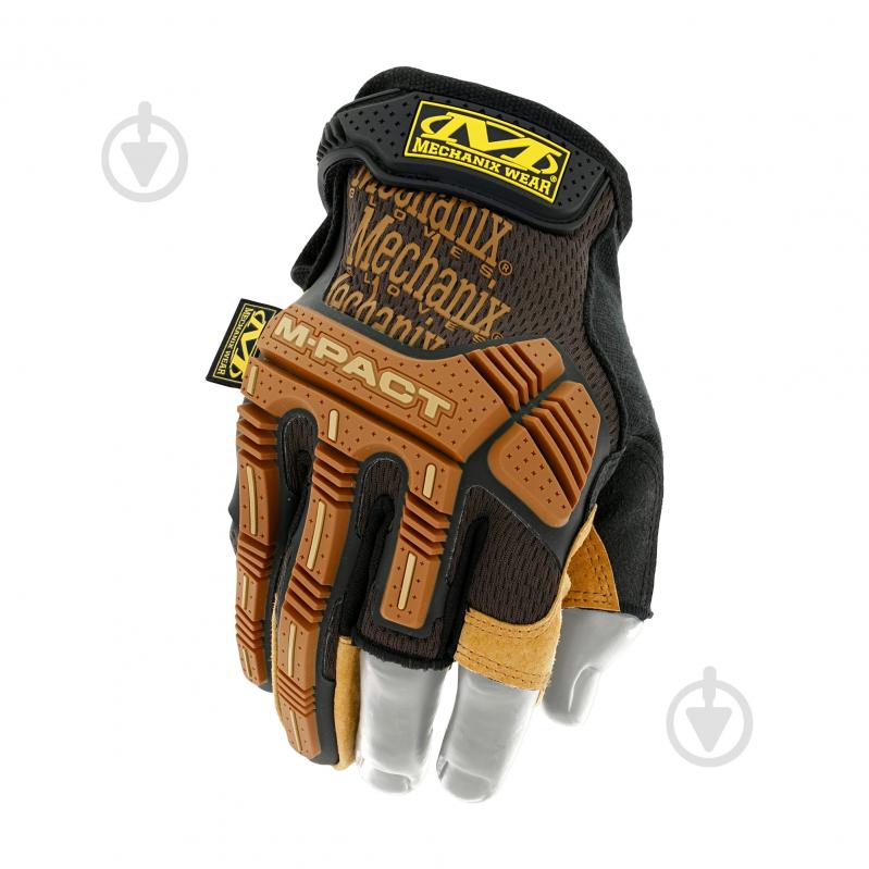 Перчатки Mechanix Тактические "M-Pact® Leather Fingerless Framer Gloves" XXL - фото 1