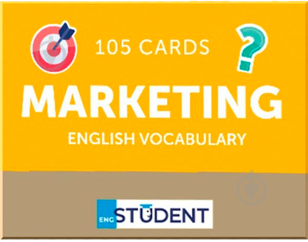 Картки для вивчення англійської мови «MARKETING ENGLISH 105 карток» 9786177702541 - фото 1