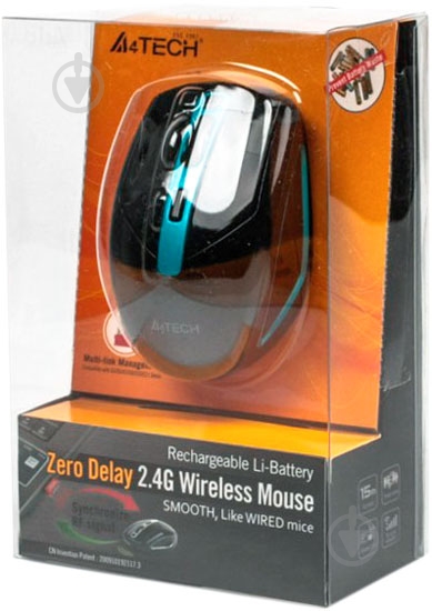 Мышь A4Tech G11-590FX Black/Blue - фото 3 Мышь A4Tech G11-590FX Black/Blue - фото 3