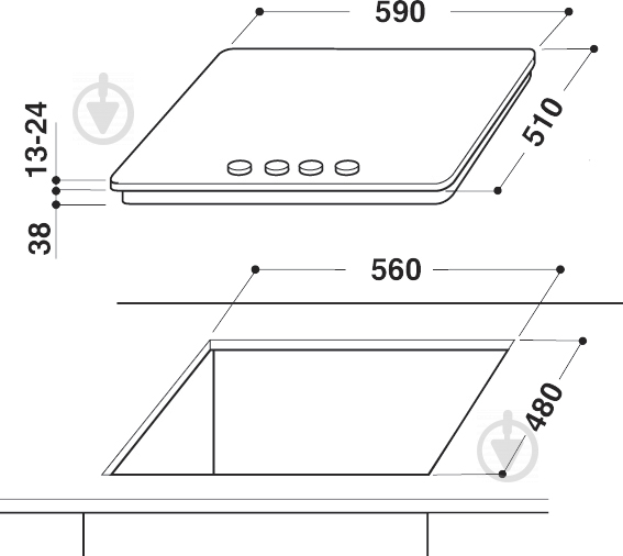 Варочная поверхность газовая Whirlpool AKR 363/IX - фото 2