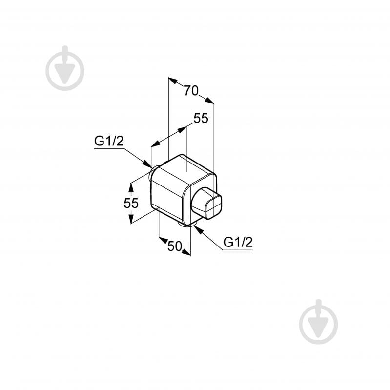 З'єднання для шланга Kludi A-QA DN 15 655450500 - фото 2