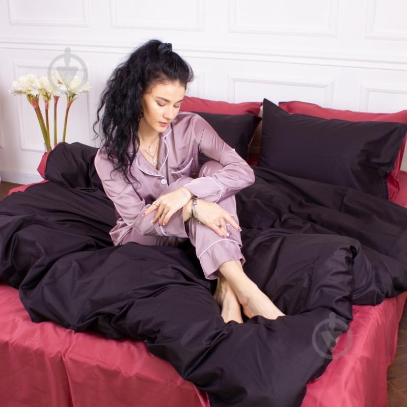 Наволочка Satin Premium 0848+0847 William 60x60 см красный/черный MirSon - фото 2 Наволочка Satin Premium 0848+0847 William 60x60 см красный/черный MirSon - фото 2