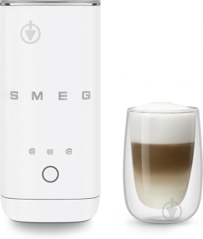 Спінювач молока Smeg MFF02WHMEU матовий білий - фото 10 Спінювач молока Smeg MFF02WHMEU матовий білий - фото 10