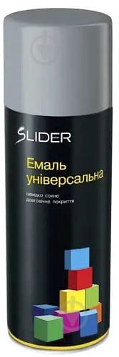 Емаль SLIDER аерозольна RAL 7046 сірий мат 400 мл - фото 1