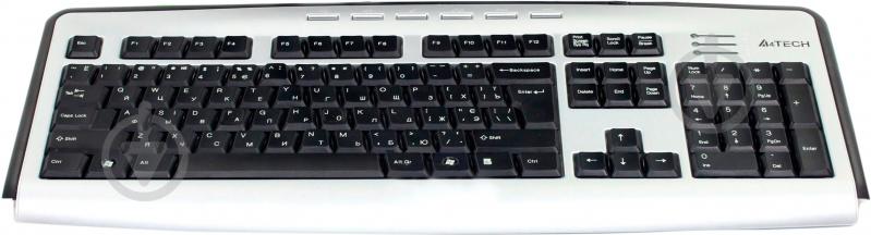 Клавиатура A4Tech (KLS-23MU) PS/2 black/silver - фото 1