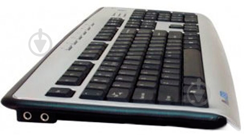 Клавиатура A4Tech (KLS-23MU) PS/2 black/silver - фото 2