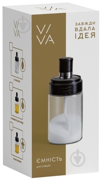 Емкость для специй Viva Daily с ложкой (S250-S) - фото 2 Емкость для специй Viva Daily с ложкой (S250-S) - фото 2