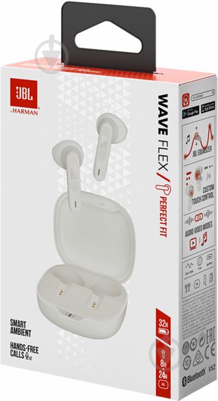 Навушники JBL Wave Flex JBLWFLEXWHT white (980489) - фото 10