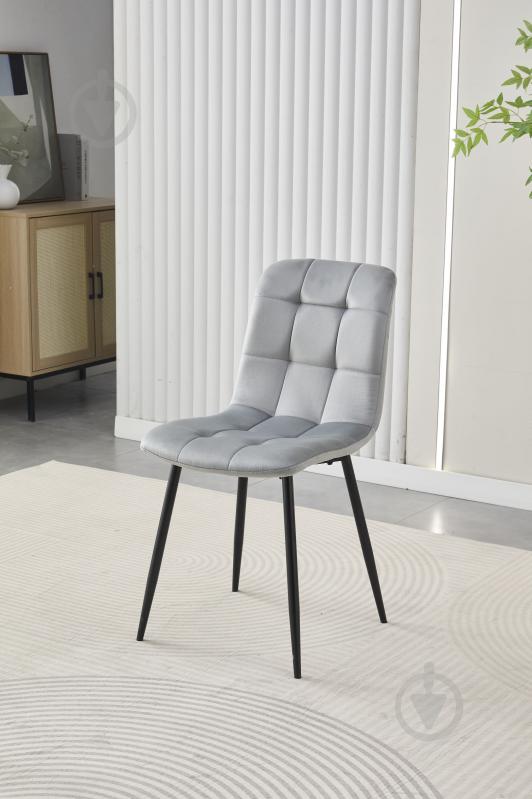 Стул Fly FS23 Light Grey-39 светло-серый / черный - фото 6