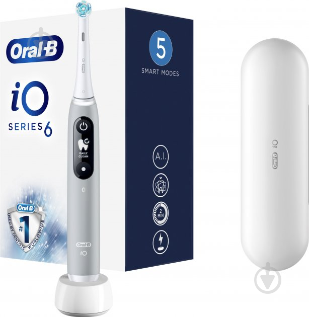 Електрична зубна щітка Braun Oral-B iO Series 6 iOM6.1A6.1K типу 3753 - фото 1