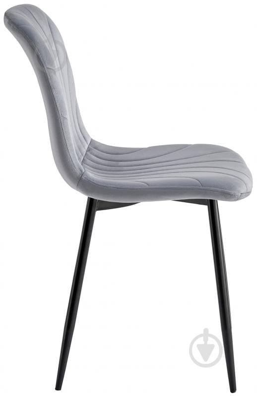 Стул Fly FS22 Light Grey-39 светло-серый / черный - фото 3