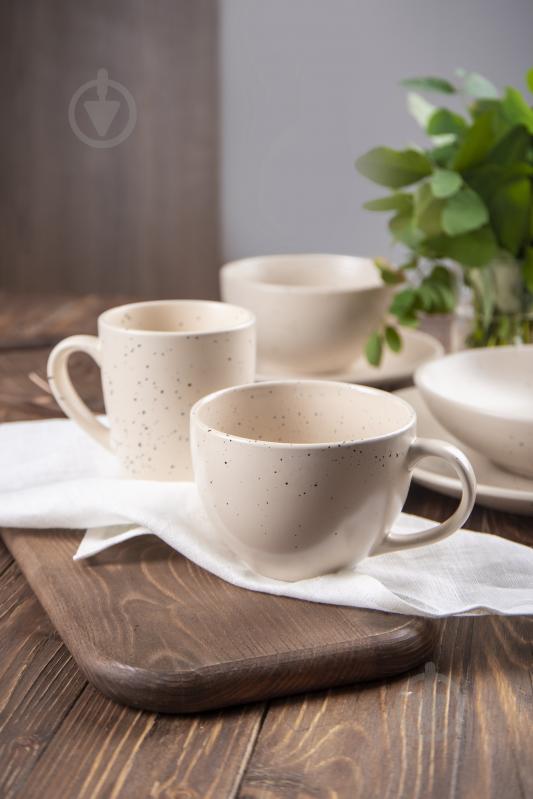 Тарілка обідня Limited Edition Sandy Cream 26,5 см (ZH-7013-1) - фото 5 Тарілка обідня Limited Edition Sandy Cream 26,5 см (ZH-7013-1) - фото 5