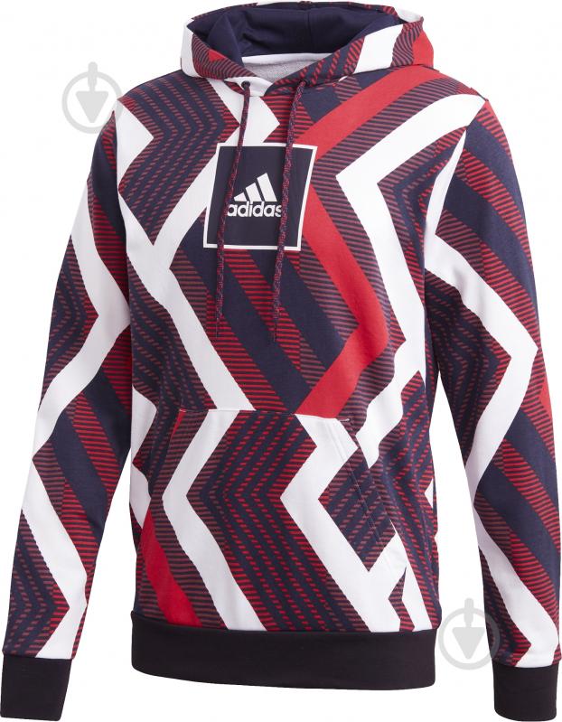 Джемпер Adidas M AOP Hoodie FR7211 р. 2XL білий - фото 1