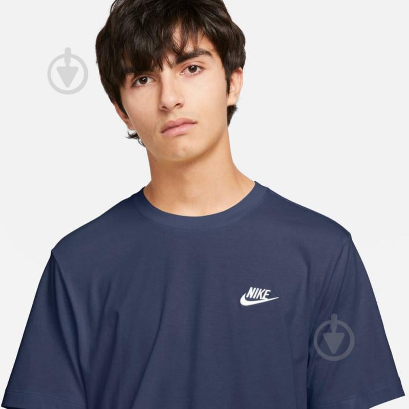 Футболка Nike M NSW CLUB TEE AR4997-410 р.M синій - фото 3