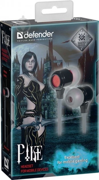 Навушники Defender Pike black/red (64452) - фото 2