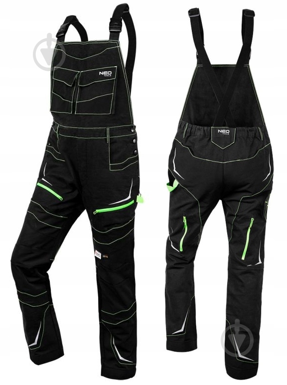 Полукомбинезон рабочий NEO tools р. XXL 81-249 черный - фото 1