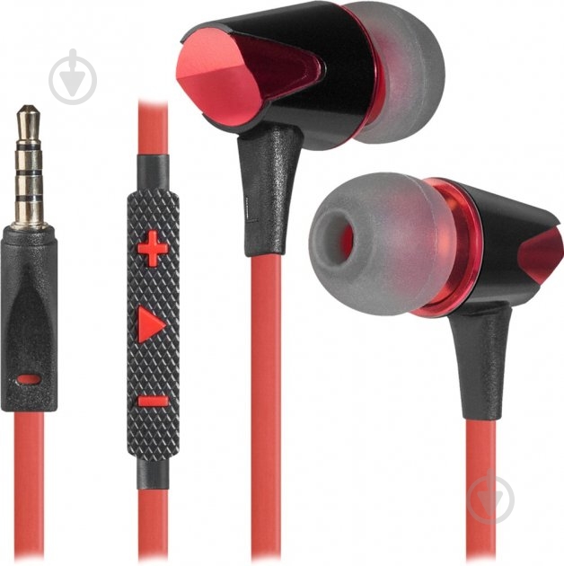 Наушники Defender Sagaris black/red (64455) - фото 1 Наушники Defender Sagaris black/red (64455) - фото 1
