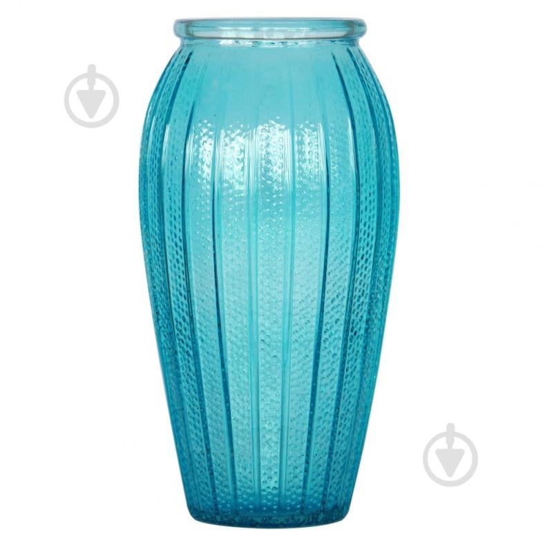Ваза стеклянная Ritz 26 см голубая 83240425-43_YBCG-240425/3 - фото 1 Ваза стеклянная Ritz 26 см голубая 83240425-43_YBCG-240425/3 - фото 1