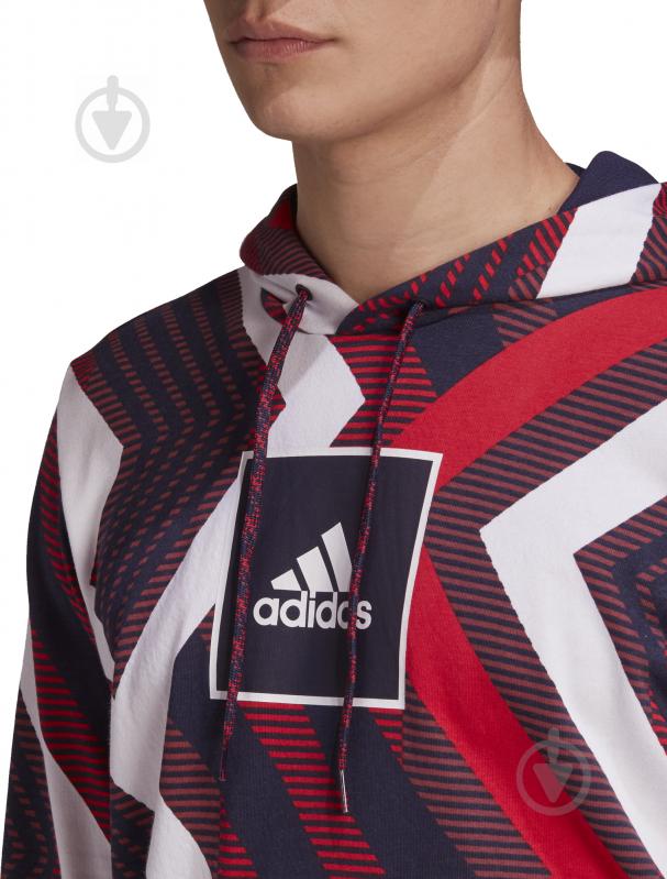 Джемпер Adidas M AOP Hoodie FR7211 р. L білий - фото 5