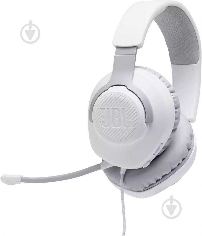 Навушники JBL Quantum 100 (JBLQUANTUM100WHT) white (683992) - фото 1 Навушники JBL Quantum 100 (JBLQUANTUM100WHT) white (683992) - фото 1