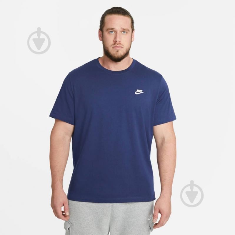 Футболка Nike M NSW CLUB TEE AR4997-410 р.XL синій - фото 5