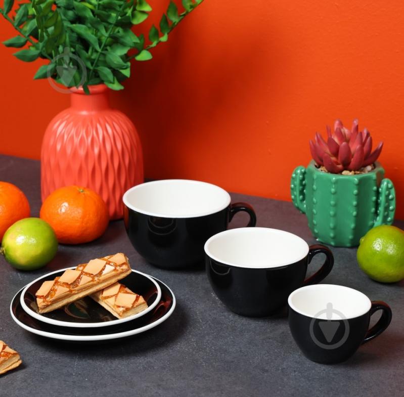 Блюдце Origami Horeca Barista 12 см черное - фото 2