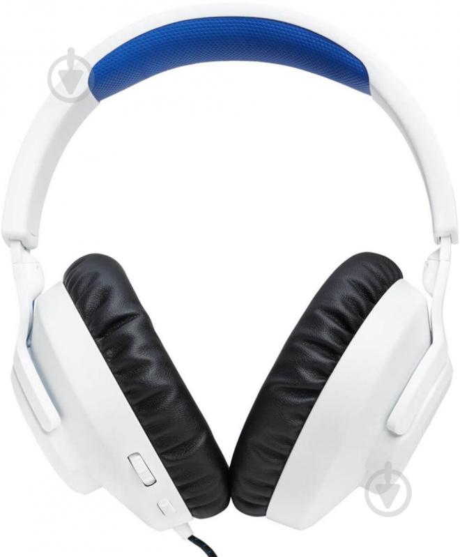 Наушники JBL Quantum 100P (JBLQ100PWHTBLU) white/blue (993500) - фото 3