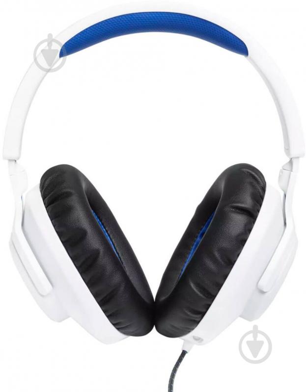 Наушники JBL Quantum 100P (JBLQ100PWHTBLU) white/blue (993500) - фото 2