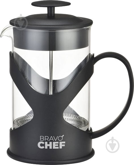 Френч-прес Bravo Chef L"Appetit 0.35 л чорний (BC-7302-350) - фото 1 Френч-прес Bravo Chef L"Appetit 0.35 л чорний (BC-7302-350) - фото 1