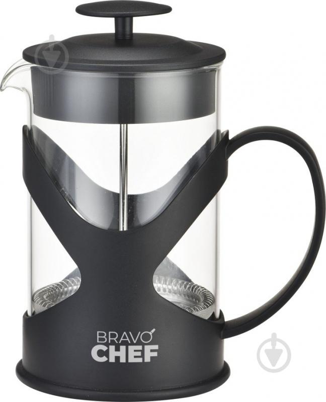 Френч-пресс Bravo Chef L'Appetit 0.6 л черный (BC-7302-600) - фото 1 Френч-пресс Bravo Chef L'Appetit 0.6 л черный (BC-7302-600) - фото 1