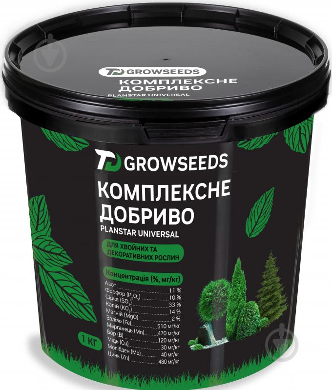Добриво PLANTIN Planstar Universal для хвойних та декоративних рослин 1 кг - фото 1 Добриво PLANTIN Planstar Universal для хвойних та декоративних рослин 1 кг - фото 1