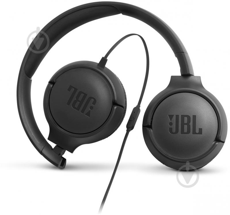 Наушники JBL Tune 500 (JBLT500BLK) black (406035) - фото 2