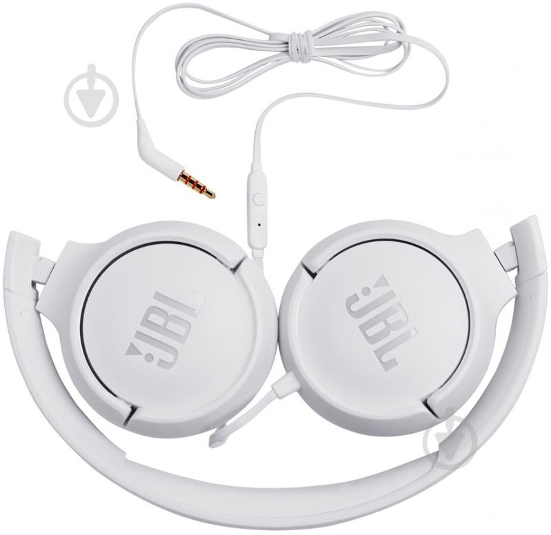 Наушники JBL Tune 500 (JBLT500WHT) white (406036) - фото 4